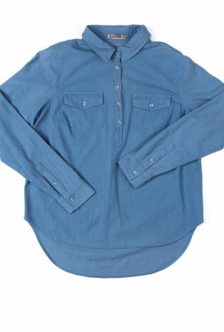 LS 1291 \ Блузка женская \ WESTLAND \ FW17 \ Denim Blue \ Westland ltd Гонконг